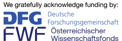 We gratefully acknowledge funding by DFG (Deutsche Forschungsgemeinschaft) and FWF (Österreichischer Wissenschaftsfonds)